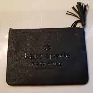 Kate Spade Large Tassel Bag Leather Black New